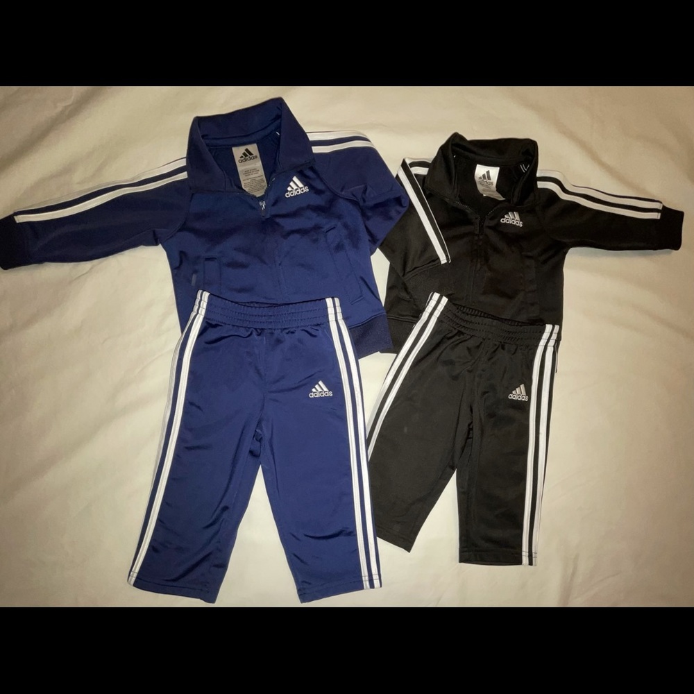 2 Adidas Track Suit! 6 and 12months!